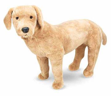 m&d yellow lab giant stuffed animal dog