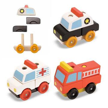 melissa and doug stacking emergency vehicles