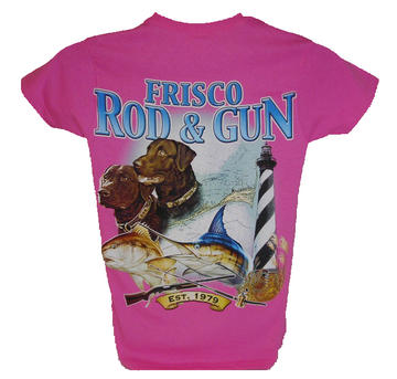 frisco rod and gun womens t shirt