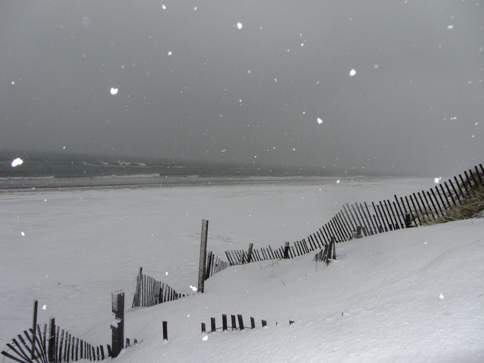 Hatteras Beach in the Snow