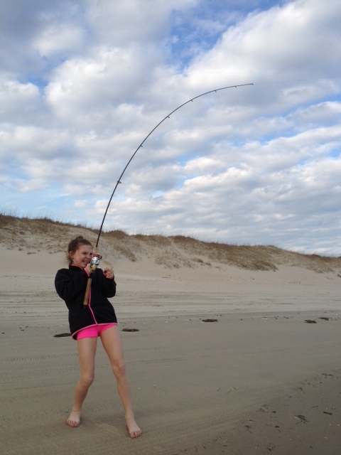 karlene puppy drum fight frisco beach