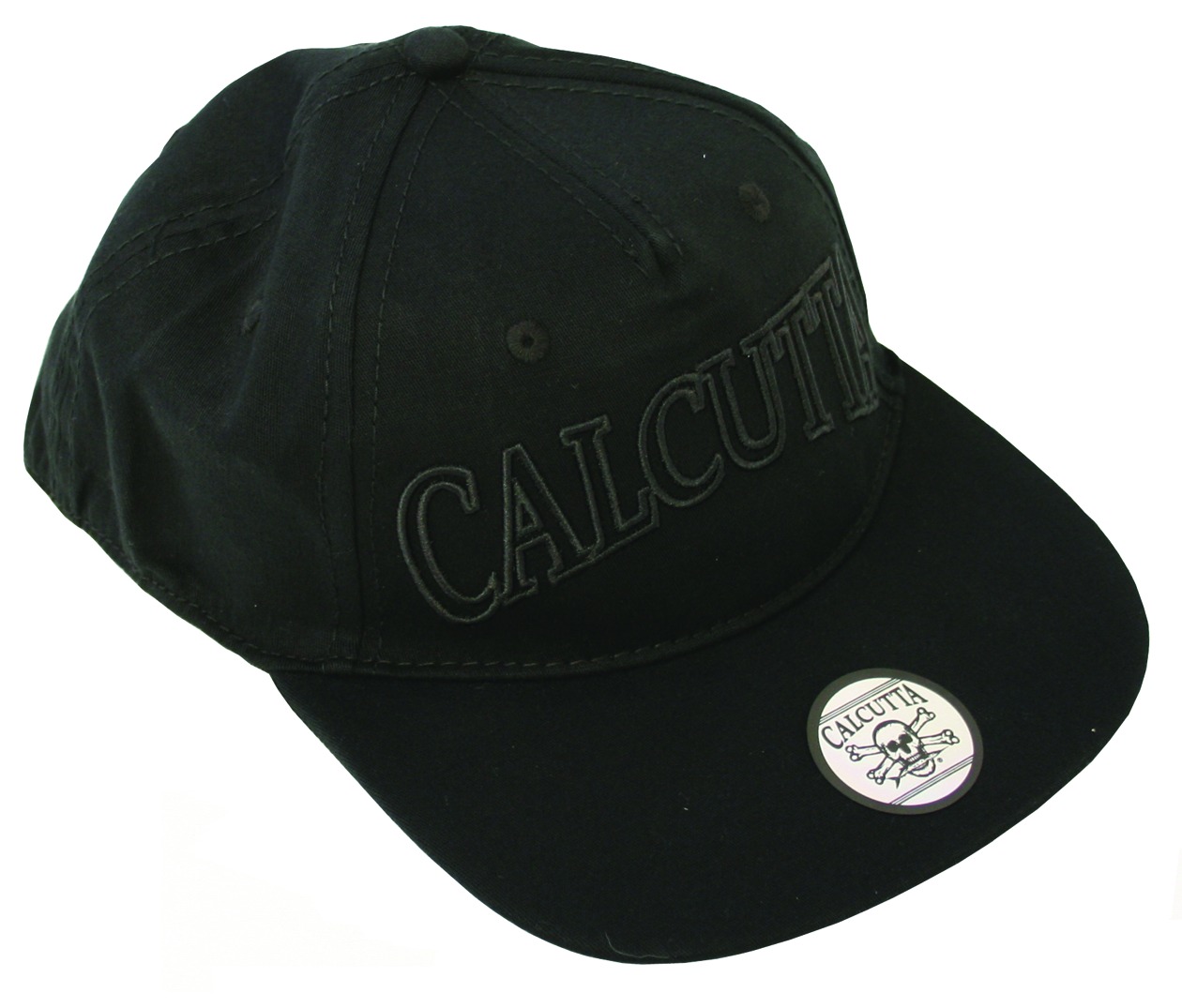 calcutta flat bill black cap